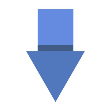 ok simgesi beyaz arkaplanda izole edildi