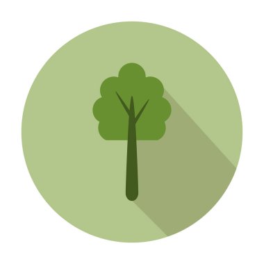 ağaç simgesi vektör illüstrasyonu