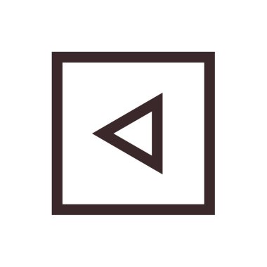 çalma düğmesi simgesi, vektör illüstrasyonu basit tasarım 