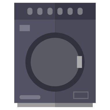 çamaşır makinesi web simgesi vektör çizimi  