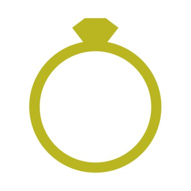 yuvarlak halka düz renk simgesi