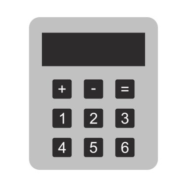 hesap makinesi simgesi, vektör illüstrasyonu