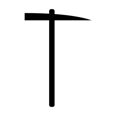 Kazma simgesi, vektör illüstrasyonu basit tasarım