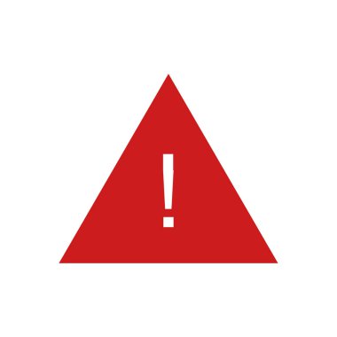 uyarı simgesi, vektör illüstrasyon tasarımı       