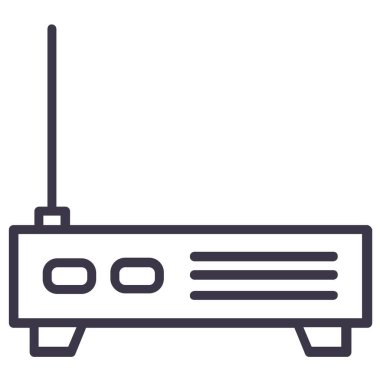 router simgesi vektör illüstrasyonu