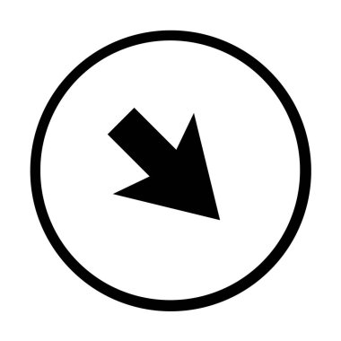 Ok. Web simgesi basit bir illüstrasyon. ok vektörü sembolü. 