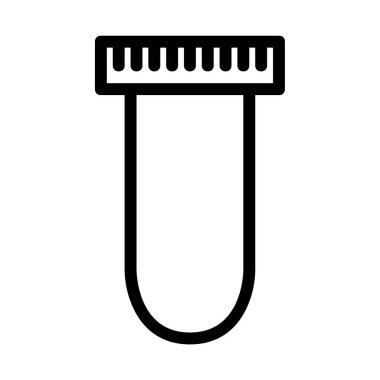 Diş fırçası ikonu. Beyaz arkaplanda izole edilmiş web tasarımı için diş fırçası vektör simgelerinin özet çizimi