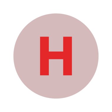 Hastane imza simgesi vektör illüstrasyonu