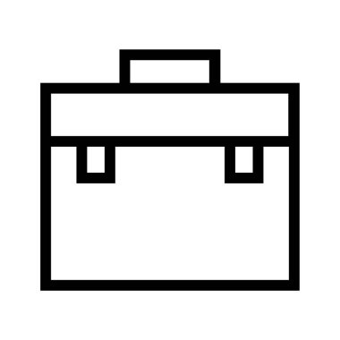 Evrak çantası Satırı Simge Vektörü İllüstrasyonu