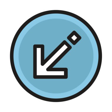 ok simgesi, vektör illüstrasyonu 