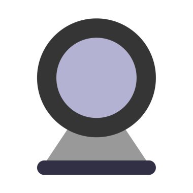 Beyaz arka plan üzerinde izole web kamera simgesi