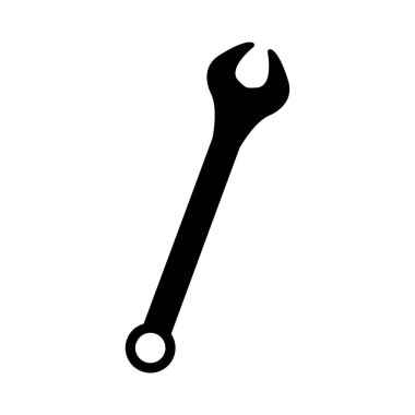 İngiliz anahtarı simgesi vektör illüstrasyonu