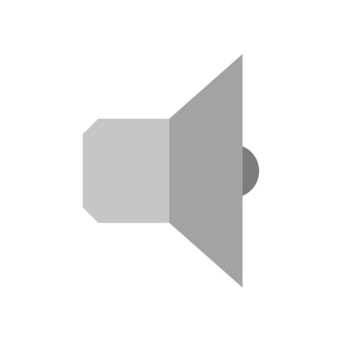 Beyaz arkaplanda izole edilmiş ses vektörü illüstrasyonu