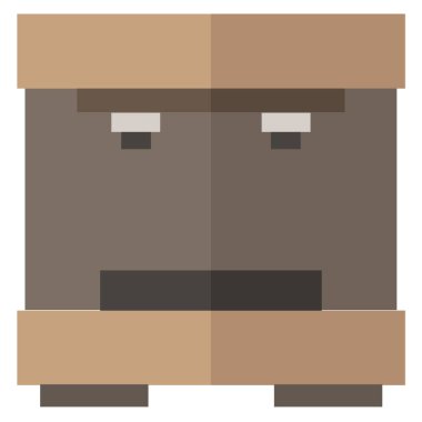 Kahve makinesi simgesi, vektör illüstrasyonu