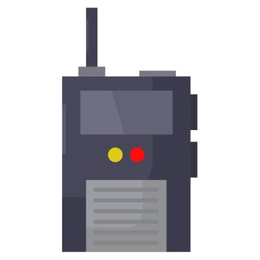 telsiz talkie web simgesi vektör çizimi