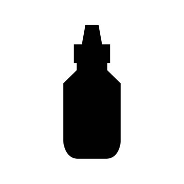 Şişe simgesi beyaz arka plan üzerinde