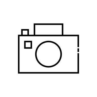 kamera simgesi vektör illüstrasyonu