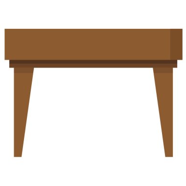 Tablo düz simgesi, vektör illüstrasyonu