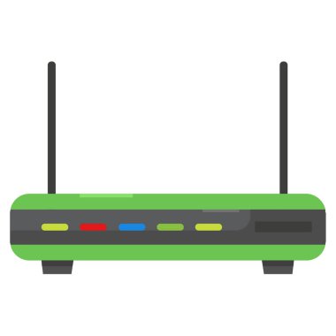 router simgesi vektör illüstrasyonu
