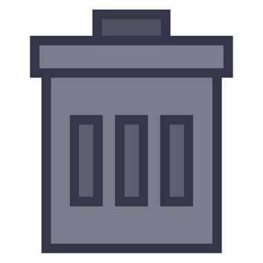 Çöp kutusu simgesi, çöp kutusu simgesi, çöp kutusu simgesi beyaz arkaplanda izole.