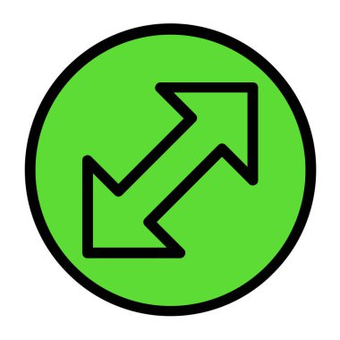 Web ve mobil uygulama tasarımınız, ok logosu konseptiniz için ok simgesi çizimi arkaplanı 