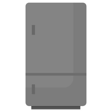 Beyaz arka plan üzerinde izole buzdolabı simgesi