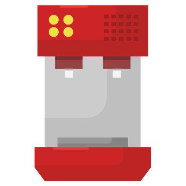 kahve makinesi simgesini, vektör çizim