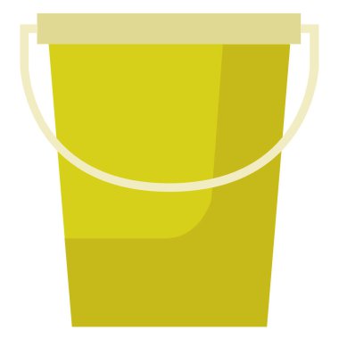 Kova vektör çizimi beyaz arkaplanda izole edildi