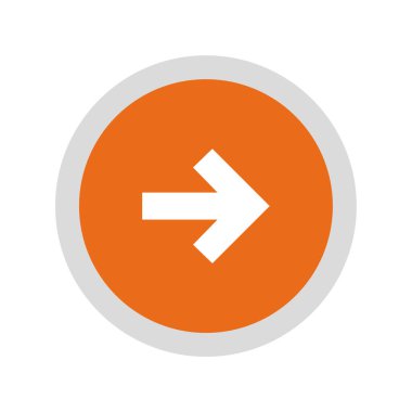 Ok simgesi. Düz tasarım