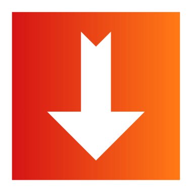 Ok simgesi. Düz tasarım