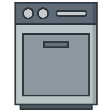 Fırın makinesi. Basit simge