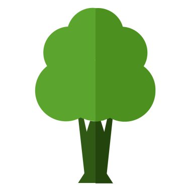 ağaç simgesi vektör illüstrasyonu