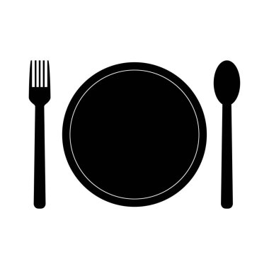 Restoran simgesi vektör illüstrasyonu