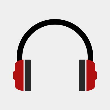 kulaklık simgesi vektör illüstrasyonu 