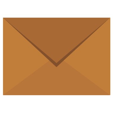 Zarf posta izole simgesi