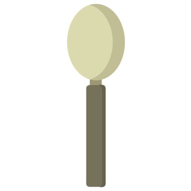 izole kaşık tasarımı vektör çizimi