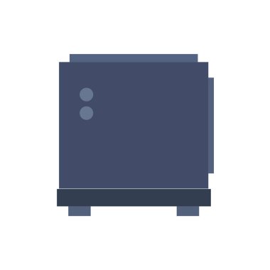 Beyaz arka plan üzerinde izole tost vektör çizim