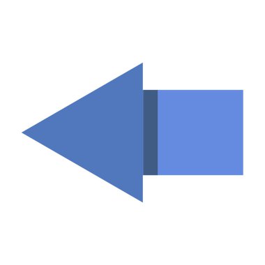 ok simgesi beyaz arkaplanda izole edildi