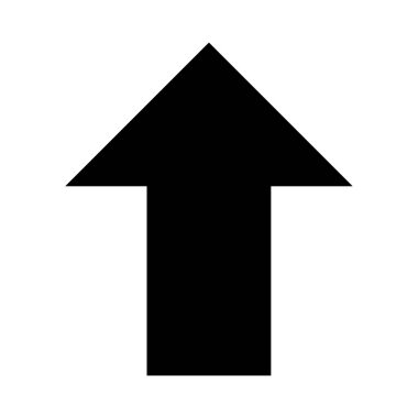 Ok simgesi. Düz tasarım