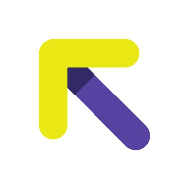 Ok simgesi. Düz tasarım