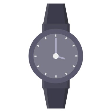 Kol saati vektör çizimi. düz dizayn.