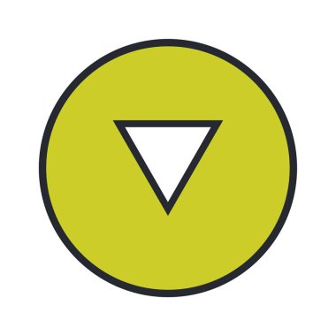 ok simgesi vektör illüstrasyonu