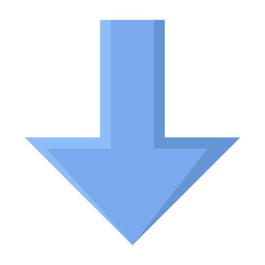 Ok simgesi. Düz tasarım