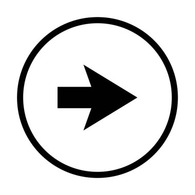 Ok simgesi. Düz tasarım