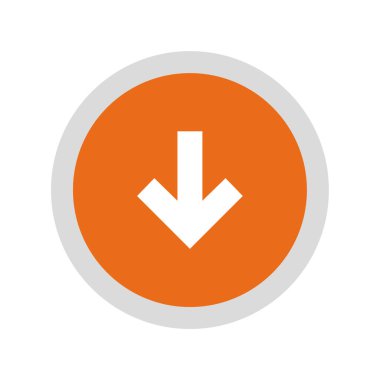 Ok simgesi. Düz tasarım