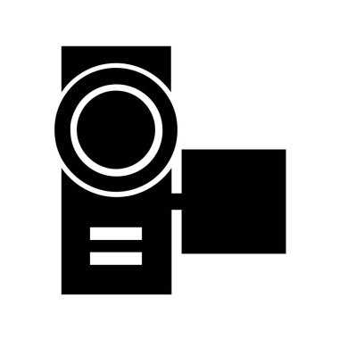 Kamera simgesinin vektör illüstrasyonu 