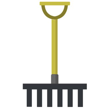 Beyaz arkaplanda tırmık simgesi