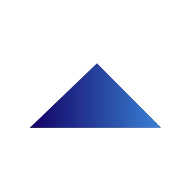 mavi üçgen vektör illüstrasyonu