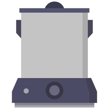 pilav pişirici mutfak aletleri vektör simgesi