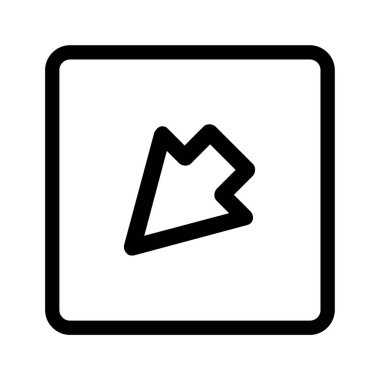 Ok simgesi. Düz tasarım